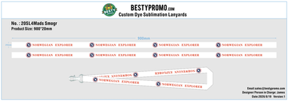 Custom Dye Sublimation Lanyards/Woven Flight Key Tag-20260819-20-RE