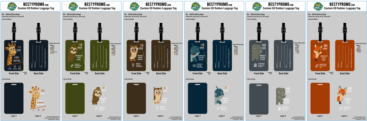 Custom PVC Rubber Luggage Tag – 20260831-20