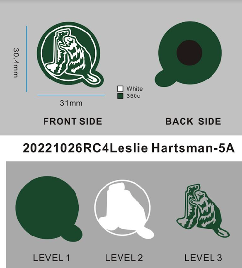 CUSTOM RUBBER CHARMS - 04CC4Leslie Hartsman