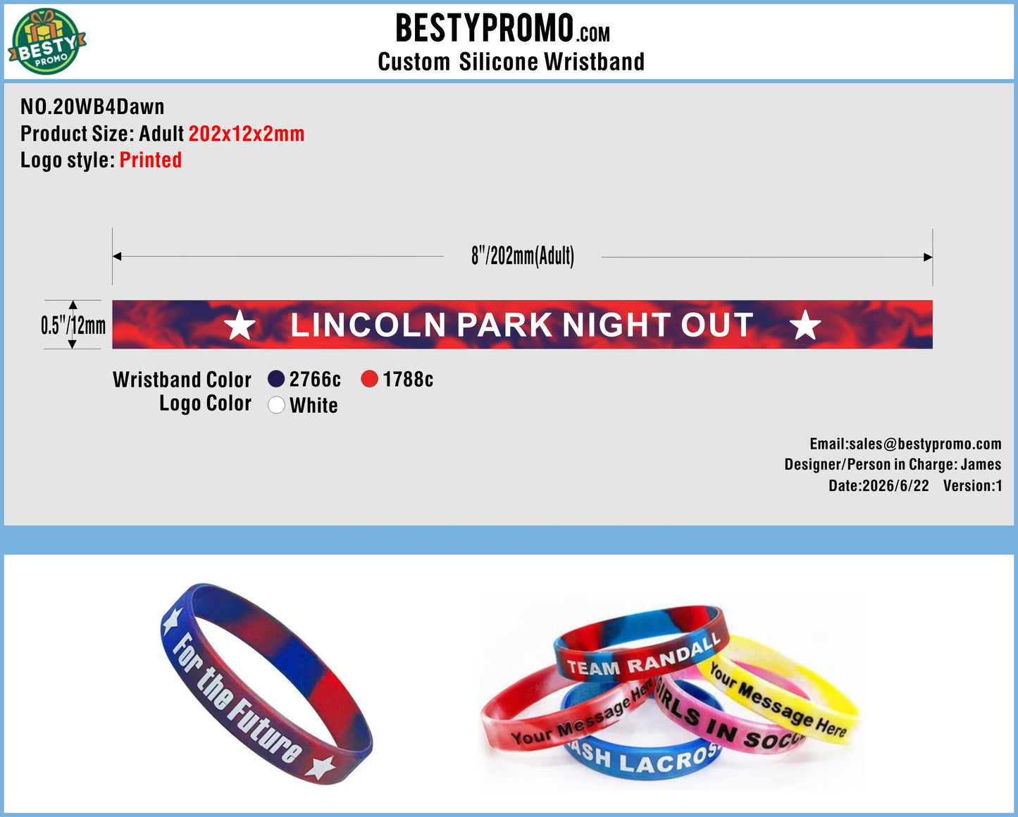 Custom Rubber Clog Charms/Silicone Wristbands - 20260625-20-RE
