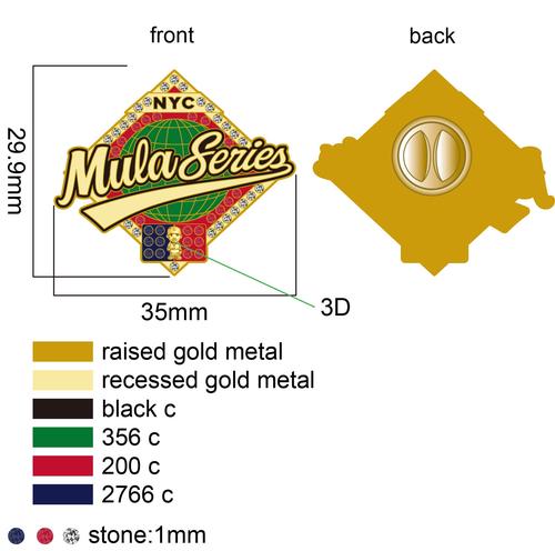 Soft Enamel Metal Lapel Pin- 20OT4Jay-RE