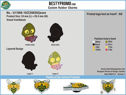 Custom Rubber Clog Charms 15PRO-CC260302jesse