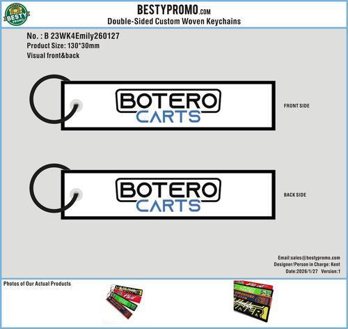 Custom Double-Sided Woven Flight Key Tag-20260909-23-RE