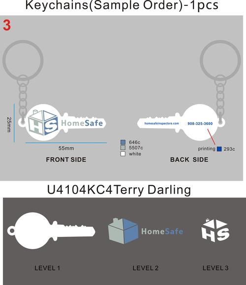 Custom Rubber Keychains-20KY4Terry Darling-REU4104