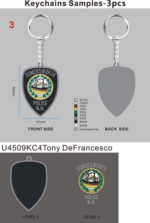 Custom Rubber keychains-20KY4Tony DeFrancesco-RE