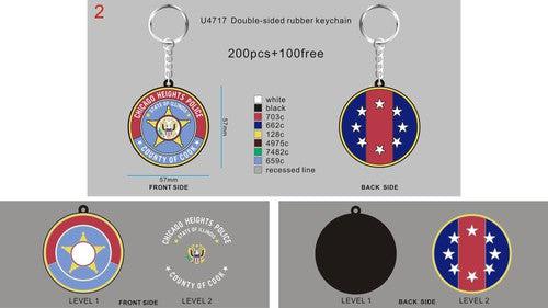 Double-sided Rubber Keychain-Reorder U4717-21