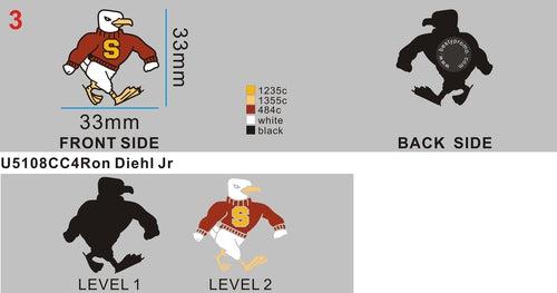 Personalized Logo Clog Charms - U5108Ron Diehl