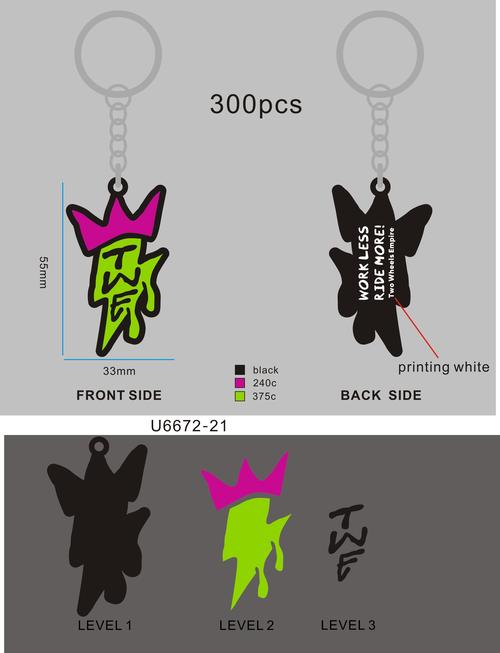 CUSTOM RUBBER KEYCHAIN 21-Reorder U6672