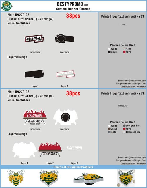 CUSTOM CHARMS-23-Order U9270-make up the difference