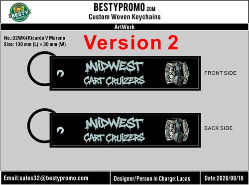 Custom Double-Sided Woven Flight Key Tag-20260902-32-2