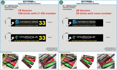 Double Sided Woven Keychain 32WK4Kevin Dilks 20250820