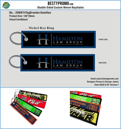 Woven Flight Key Tag-20WK4Brandon Hamilton-RE