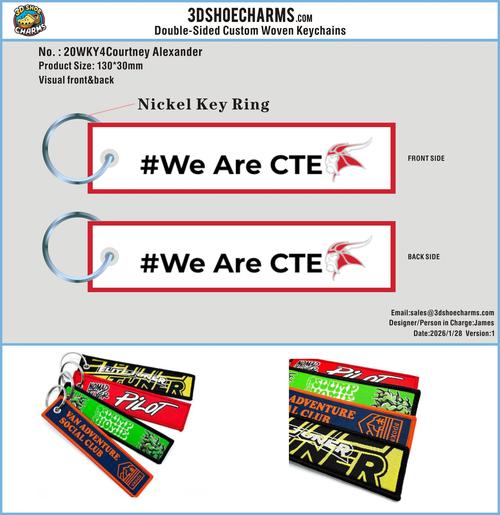 Woven Flight Key Tag-20WK4Courtney Alexander 260128
