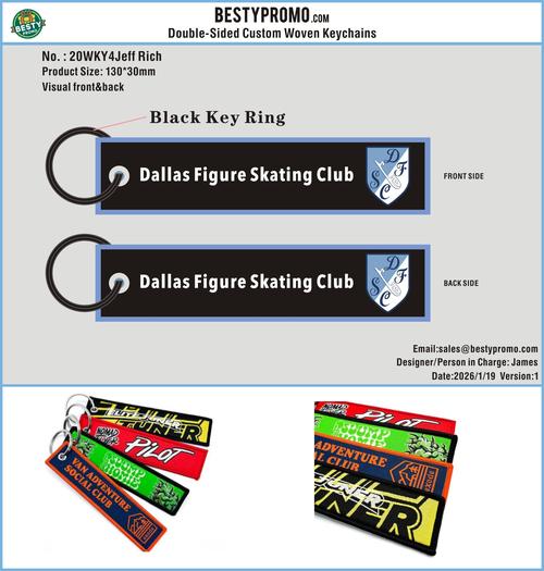 Woven Flight Key Tag-20WK4Jeff Rich260119