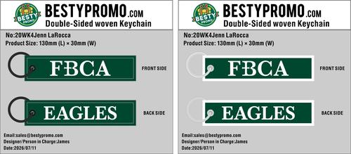 Custom Double-Sided Woven Flight Key Tag – 20260723-20