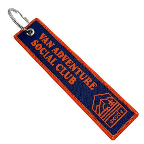 Double-Sided Woven Keychain Tags