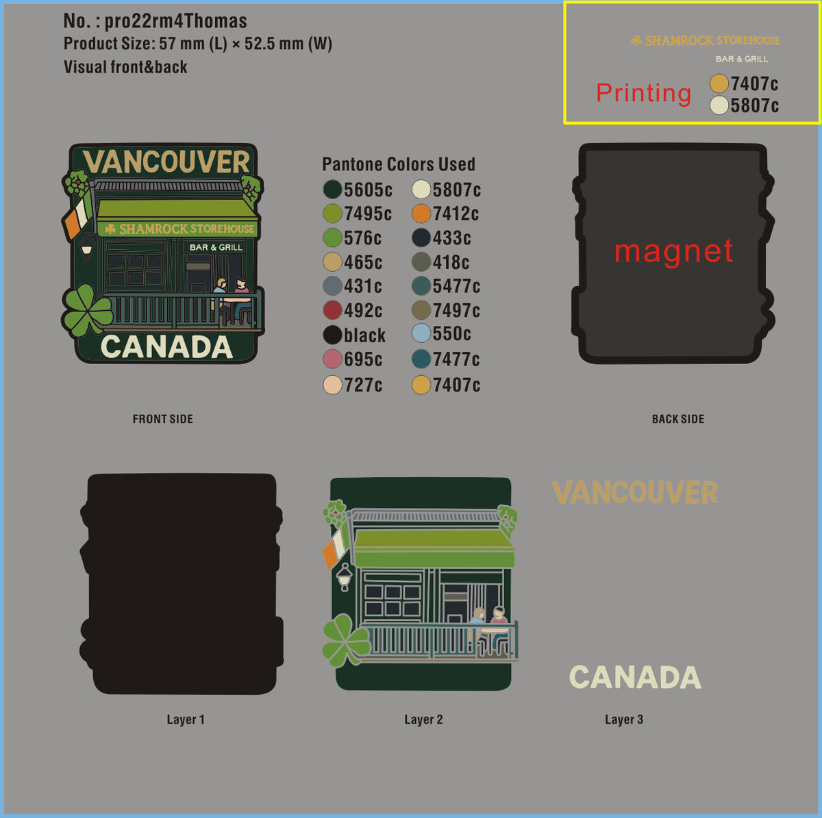 Custom 3D Soft PVC Fridge Magnet (Die-Cut Logo)-20261028-RE