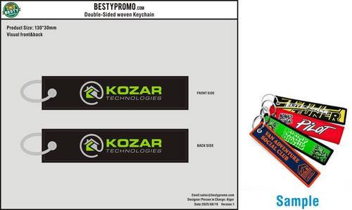 Custom Double-Sided Woven Flight Key Tag-20260911-22-a