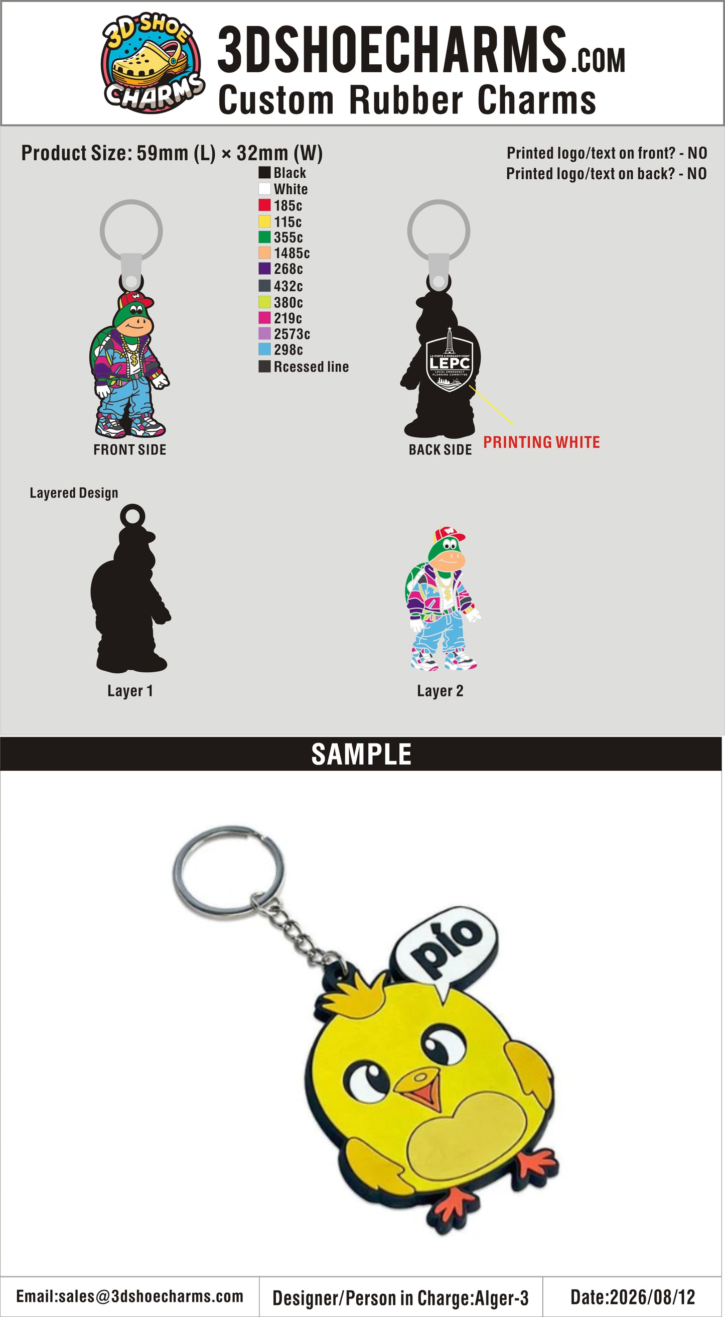 Custom 3D Die Cut Rubber Keychains-202608014-22-1