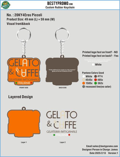 CUSTOM RUBBER KEYCHAINS-20KY4Eros Piccoli