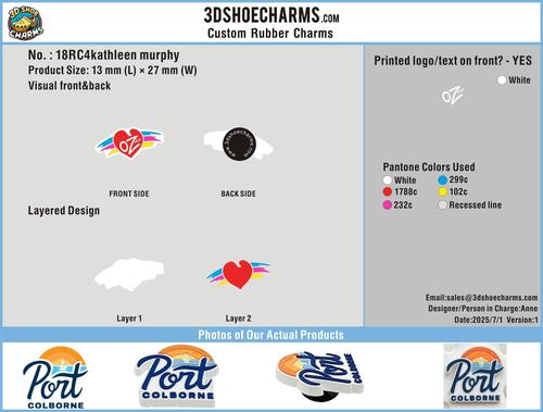 Custom Rubber Clog Charm-18RC4kathleen murphy250630