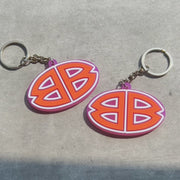 CUSTOM DOUDLE SIDED 3D DIE CUT RUBBER KEYCHAINS-UV