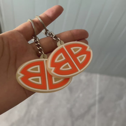 Custom Double-Sided 3D Glow-in-the-Dark Rubber Keychain