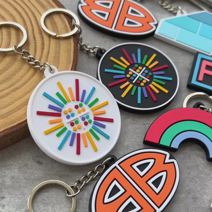 Double-Sided 3D Rubber Keychain