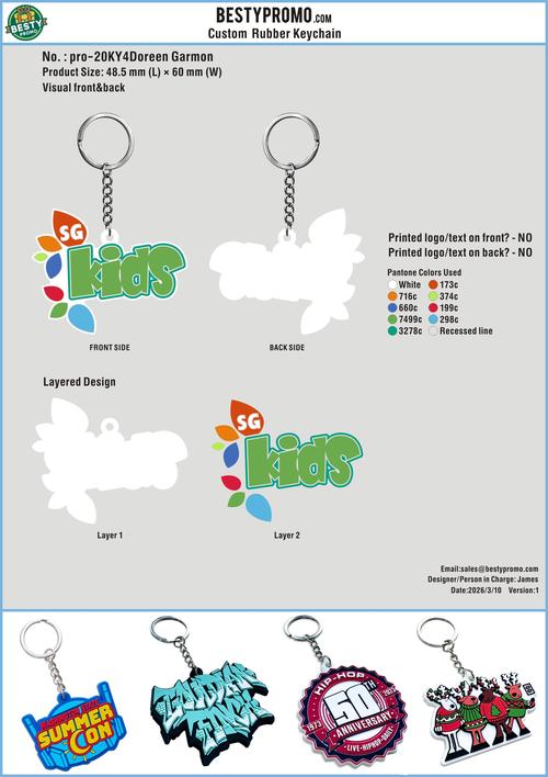 Custom Rubber keychains-20KY4Doreen Garmon 260310