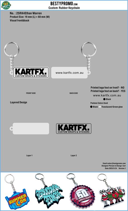 Glow-in-the-Dark 3D Rubber Keychains-25RK4Ethan Warren250524