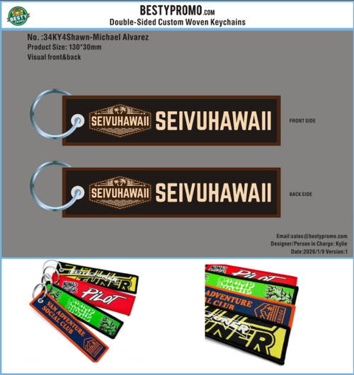 Pro-Double Sided Woven Keychains-34WKY4Shawn-Michael Alvarez260109