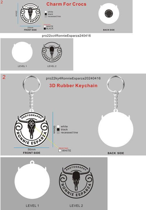 Rubber Keychain+SHOE CHARMS -pro224RonnieEsparza