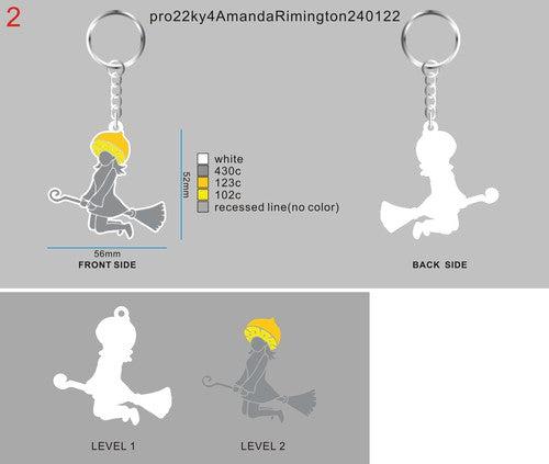 3D Rubber Keychain -pro22ky4AmandaRimington