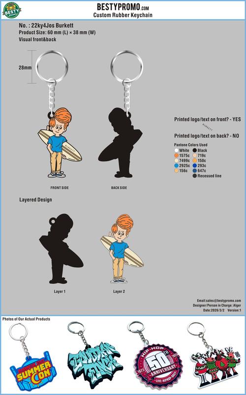 Custom 3D Die Cut Rubber Keychains - 20260331 - 22