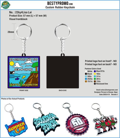 Custom 3D Rubber Keychains - 20260412 - 22