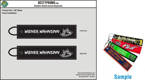 Custom Double-Sided Woven Flight Key Tag-20260611-22-15