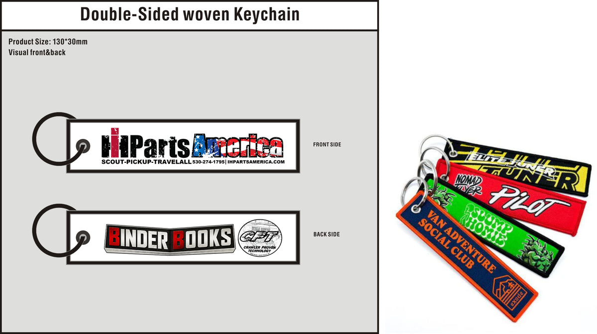 Custom Double-Sided Woven Flight Key Tag-20261007-22-A