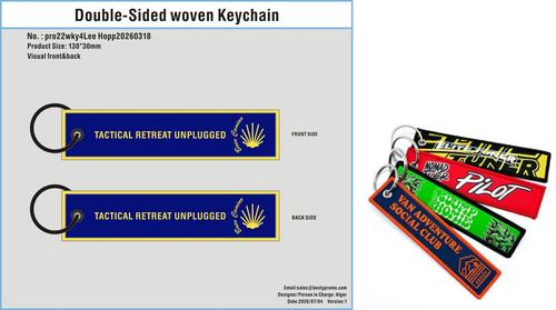 Custom Double-Sided Woven Flight Key Tag-20260705-22-1