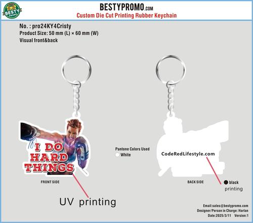 Custom Printing Rubber Keychain-24KY4Cristy20250311