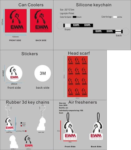 CUSTOM SILICONE/RUBBER KEYCHAIN HEADBANDS CAN COOLERS STICKERS AIR FRESHENERS 29KY4SALLY DVORAK