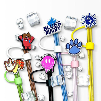 BUNDLE: Custom Clog Charms & Custom Straw Topoers