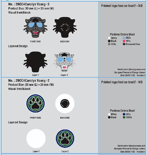 Custom Shoe charms-20CC4Carolyn Young 250721