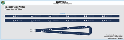 Custom Lanyard/Woven Keychains:-20OT4Alexi Arlidge250729