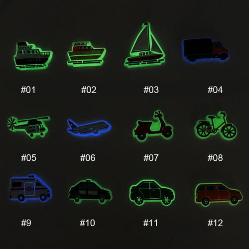 TRANSPORTASI Clog PINS - GLOWING