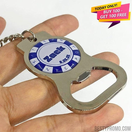 Custom Zinc Alloy Opener Keychains-Besty Promo