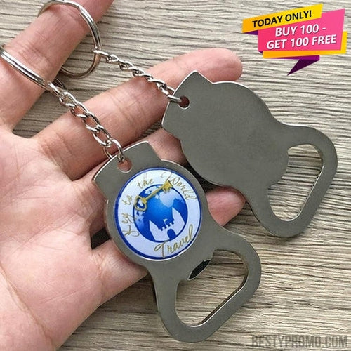 Custom Zinc Alloy Opener Keychains-Besty Promo