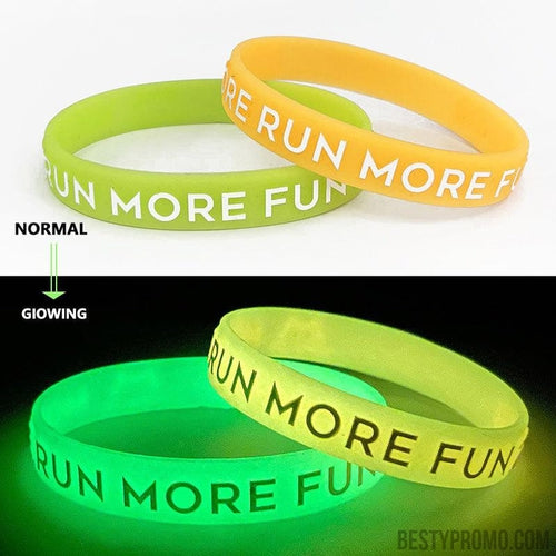 Custom Silicone Wristbands - Glowing-Besty Promo