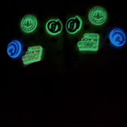 Glow-in-the-Dark Logo Clog Charms