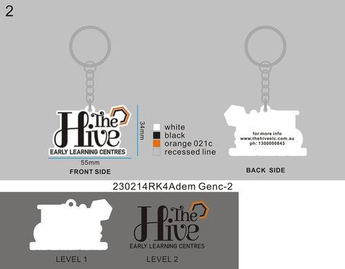 three designs 900+100 free keychains (total 1000pcs) for Adem Genc