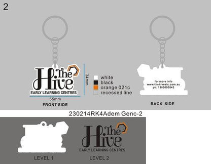 three designs 900+100 free keychains (total 1000pcs) for Adem Genc